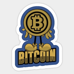 Bitcoin Mascotte Sticker